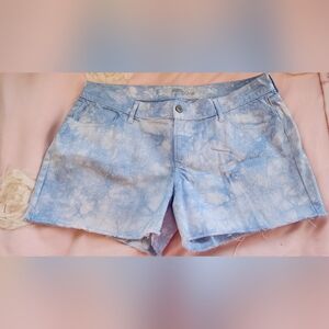 Old Navy Diva Light Blue Tie-Dye Denim Shorts Sz. 14